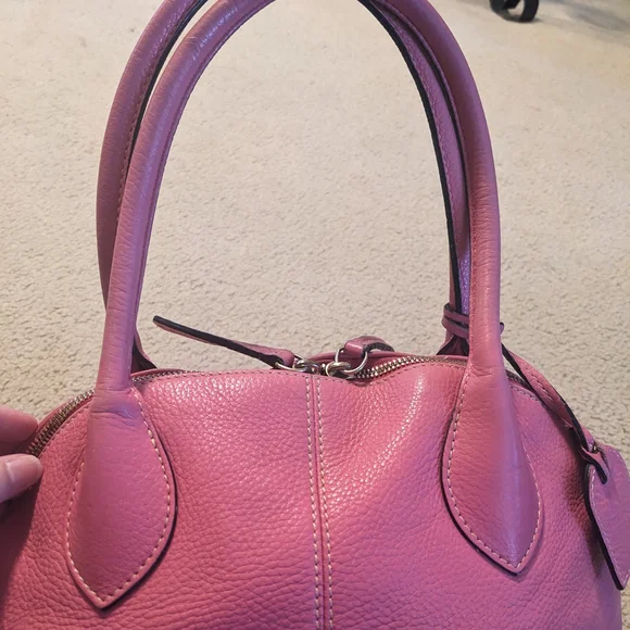 Dooney And Bourke Pink Leather Handbag - Picture 3 of 16